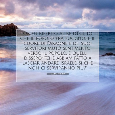 Esodo 14:5 Versetto della Bibbia Spiegato