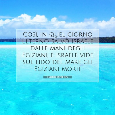 Esodo 14:30 RIV Immagine del Versetto della Bibbia