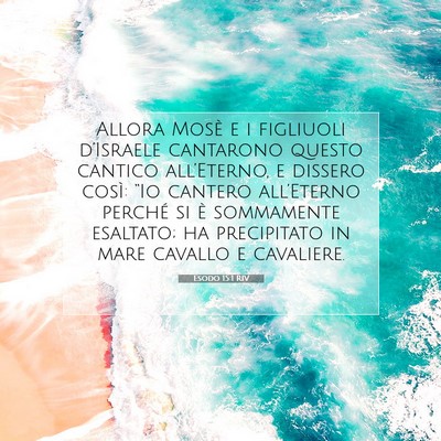 Esodo 15:1 RIV Immagine del Versetto della Bibbia