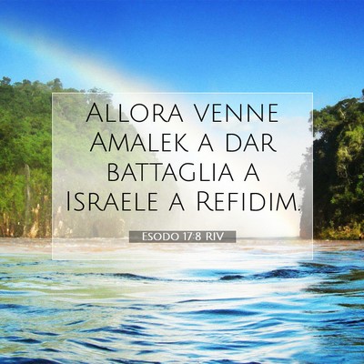 Esodo 17:8 RIV Immagine del Versetto della Bibbia