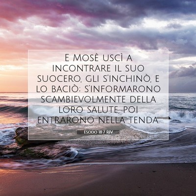 Esodo 18:7 RIV Immagine del Versetto della Bibbia