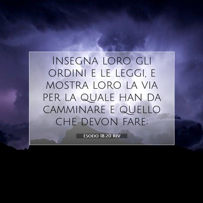 Esodo 18:20 Versetto della Bibbia Spiegato
