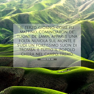 Esodo 19:16 RIV Immagine del Versetto della Bibbia
