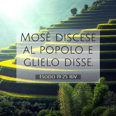 Esodo 19:25 Versetto della Bibbia Spiegato