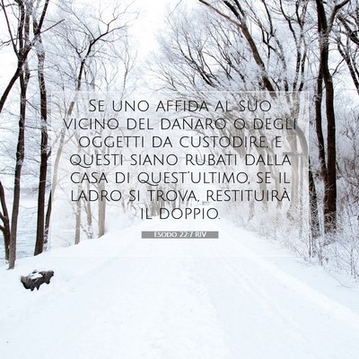 Esodo 22:7 Versetto della Bibbia Spiegato