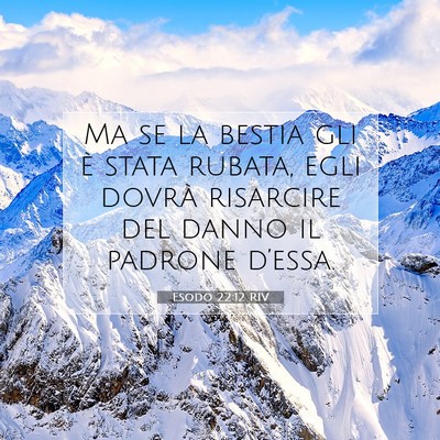 Esodo 22:12 Versetto della Bibbia Spiegato