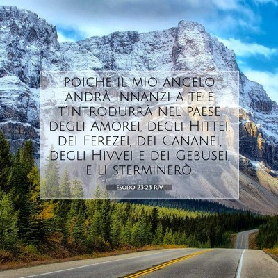 Esodo 23:23 RIV Immagine del Versetto della Bibbia