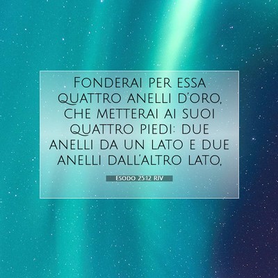 Esodo 25:12 Versetto della Bibbia Spiegato