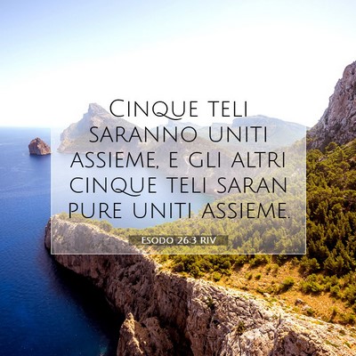 Esodo 26:3 Versetto della Bibbia Spiegato