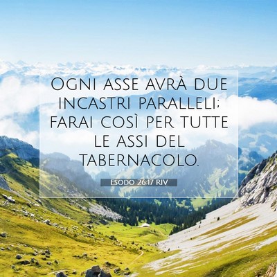 Esodo 26:17 Versetto della Bibbia Spiegato
