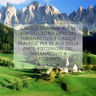 Esodo 26:27 Versetto della Bibbia Spiegato