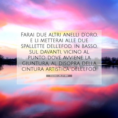 Esodo 28:27 Versetto della Bibbia Spiegato