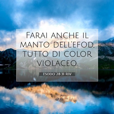Esodo 28:31 Versetto della Bibbia Spiegato