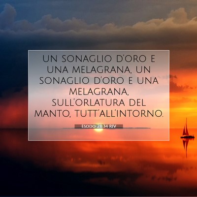 Esodo 28:34 Versetto della Bibbia Spiegato
