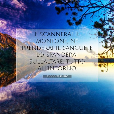 Esodo 29:16 RIV Immagine del Versetto della Bibbia