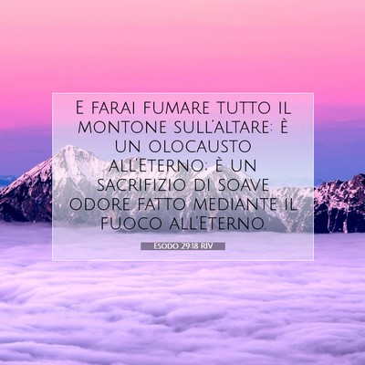 Esodo 29:18 RIV Immagine del Versetto della Bibbia