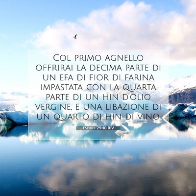 Esodo 29:40 Versetto della Bibbia Spiegato