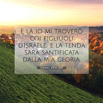 Esodo 29:43 RIV Immagine del Versetto della Bibbia