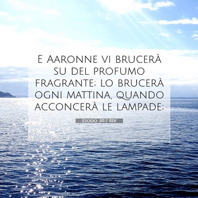 Esodo 30:7 RIV Immagine del Versetto della Bibbia