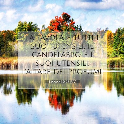 Esodo 30:27 Versetto della Bibbia Spiegato