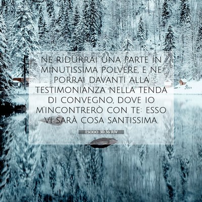 Esodo 30:36 Versetto della Bibbia Spiegato
