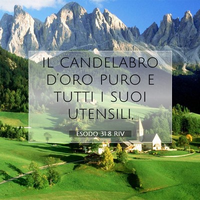 Esodo 31:8 Versetto della Bibbia Spiegato