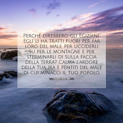 Esodo 32:12 Versetto della Bibbia Spiegato
