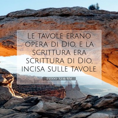 Esodo 32:16 RIV Immagine del Versetto della Bibbia