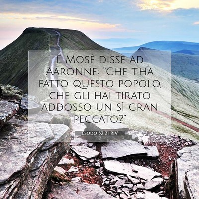 Esodo 32:21 RIV Immagine del Versetto della Bibbia