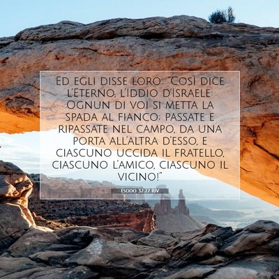 Esodo 32:27 Versetto della Bibbia Spiegato