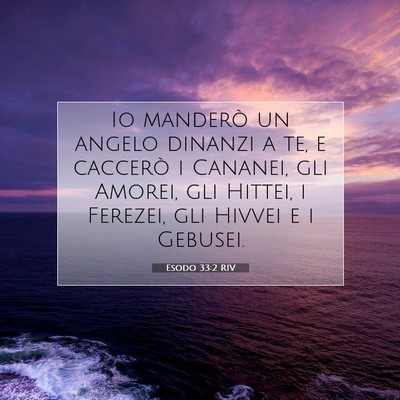 Esodo 33:2 RIV Immagine del Versetto della Bibbia