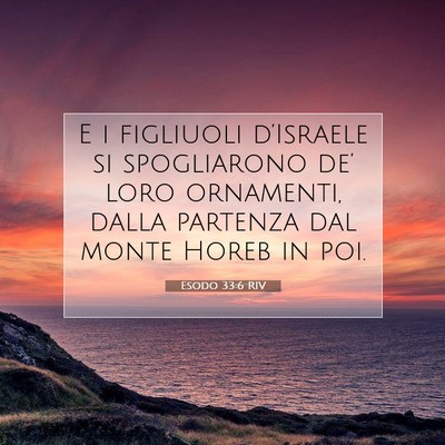 Esodo 33:6 Versetto della Bibbia Spiegato