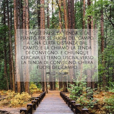 Esodo 33:7 RIV Immagine del Versetto della Bibbia