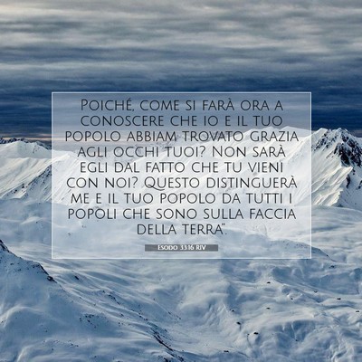 Esodo 33:16 RIV Immagine del Versetto della Bibbia