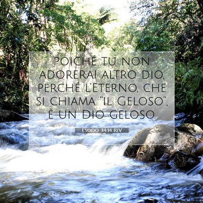 Esodo 34:14 RIV Immagine del Versetto della Bibbia