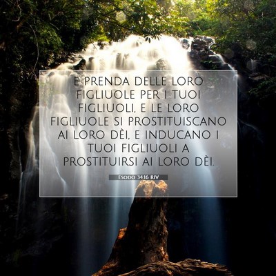 Esodo 34:16 RIV Immagine del Versetto della Bibbia