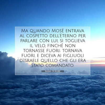 Esodo 34:34 Versetto della Bibbia Spiegato