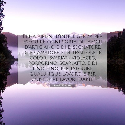 Esodo 35:35 RIV Immagine del Versetto della Bibbia