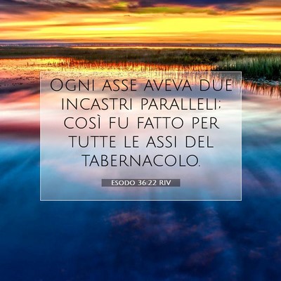 Esodo 36:22 Versetto della Bibbia Spiegato