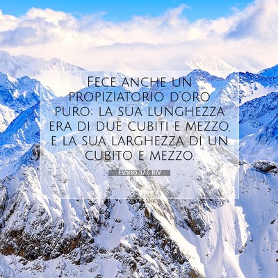 Esodo 37:6 Versetto della Bibbia Spiegato
