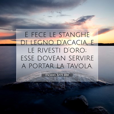 Esodo 37:15 Versetto della Bibbia Spiegato