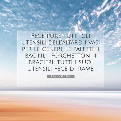Esodo 38:3 Versetto della Bibbia Spiegato