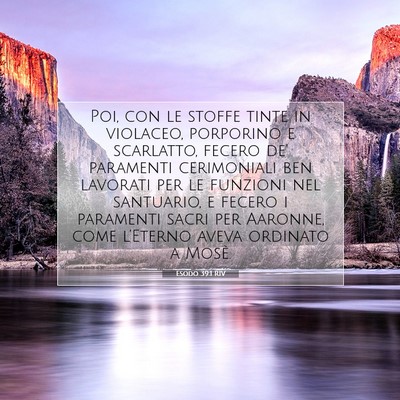 Esodo 39:1 RIV Immagine del Versetto della Bibbia
