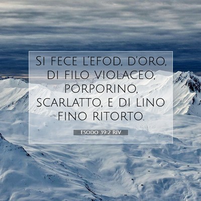 Esodo 39:2 Versetto della Bibbia Spiegato