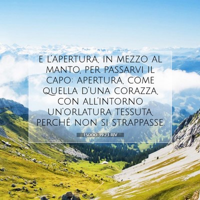 Esodo 39:23 Versetto della Bibbia Spiegato