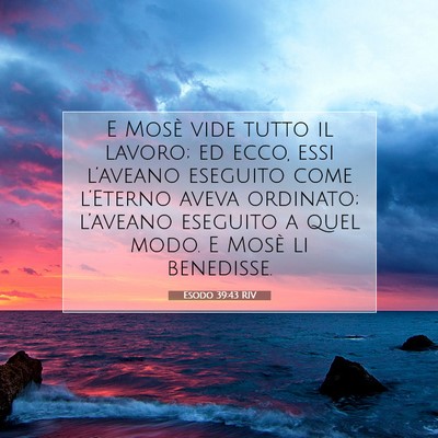 Esodo 39:43 RIV Immagine del Versetto della Bibbia