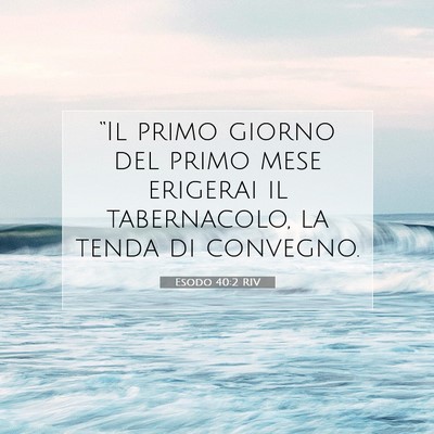 Esodo 40:2 RIV Immagine del Versetto della Bibbia