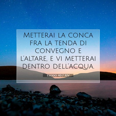Esodo 40:7 Versetto della Bibbia Spiegato