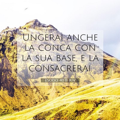 Esodo 40:11 Versetto della Bibbia Spiegato