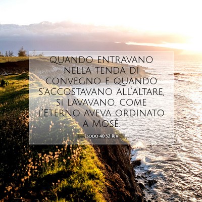 Esodo 40:32 RIV Immagine del Versetto della Bibbia